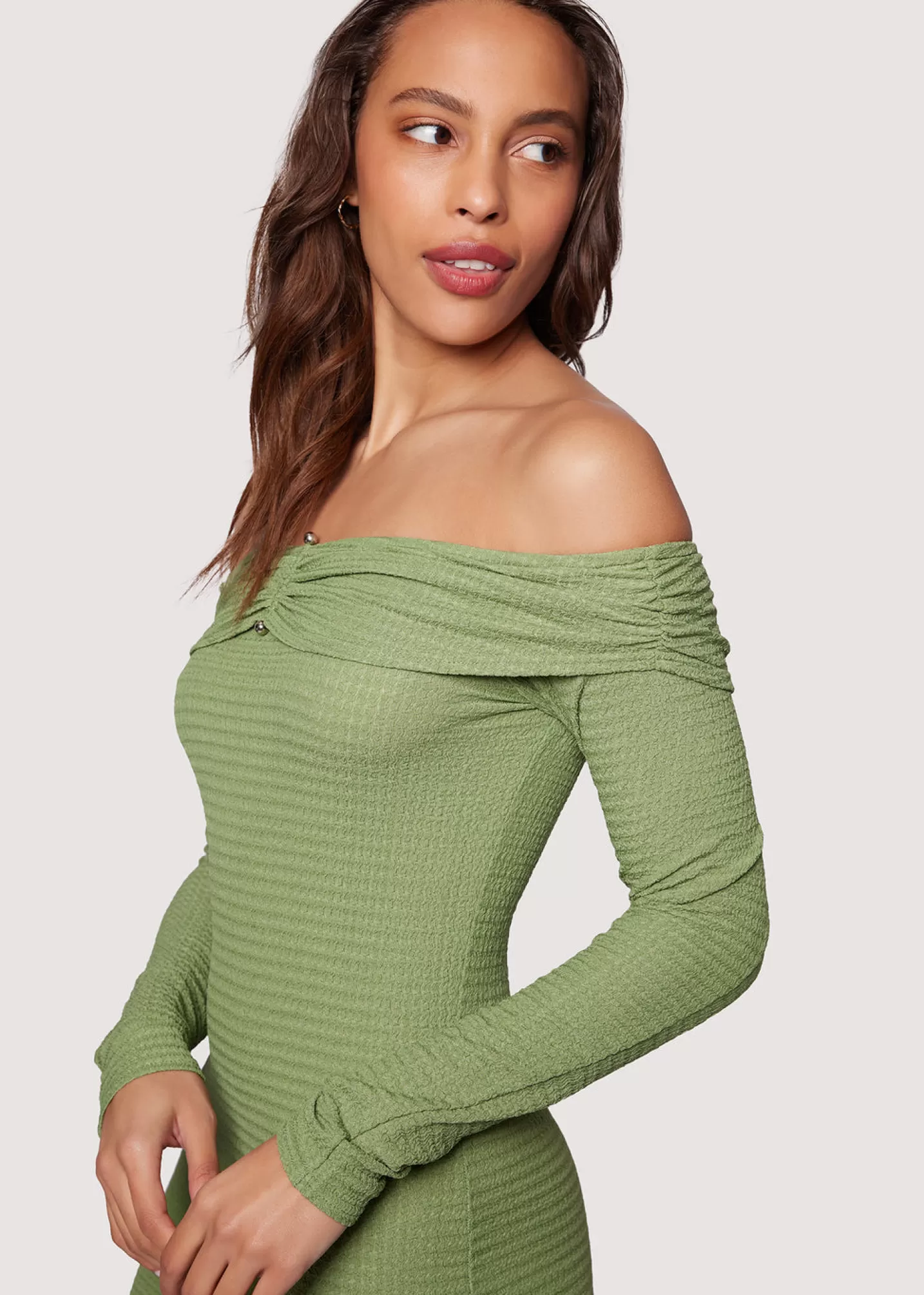 agave_nectar_mini_dress_156193.webp Lost + Wander Dresses*Agave Nectar Mini Dress GREEN